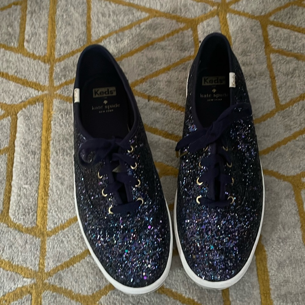 Navy Glitter Keds Kate Spade Shoes